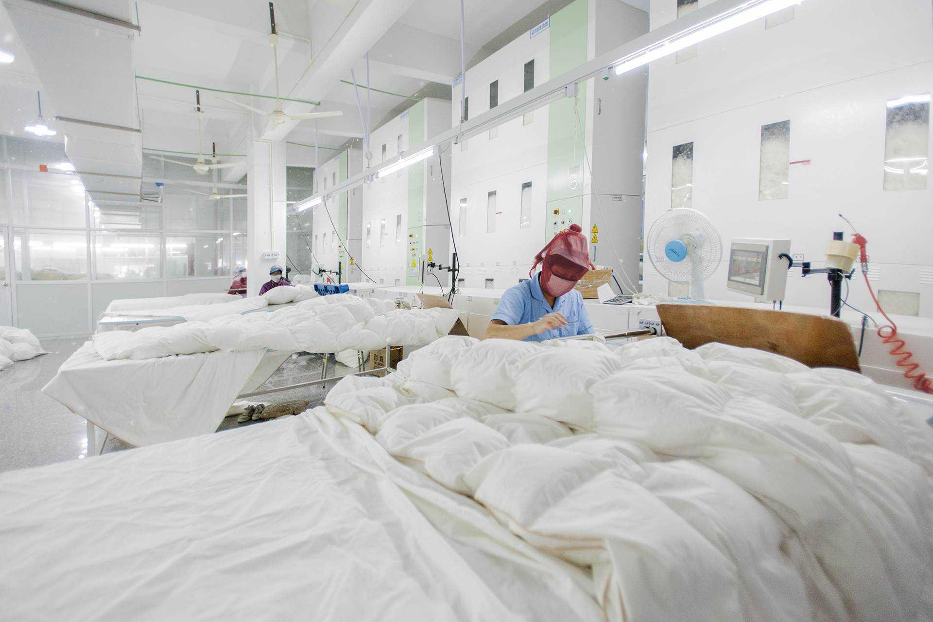 羽绒制品生产流程